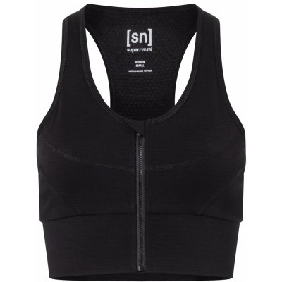 sn super natural Dámská merino top Motion Zip Top Jet Black – Hledejceny.cz
