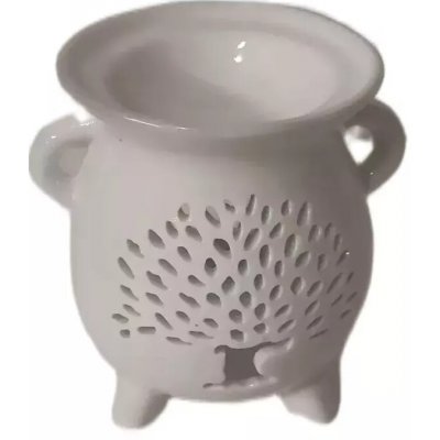 Prodex aroma lampa černá + bílá se stromem 10 cm keramika 240023 – Zboží Dáma