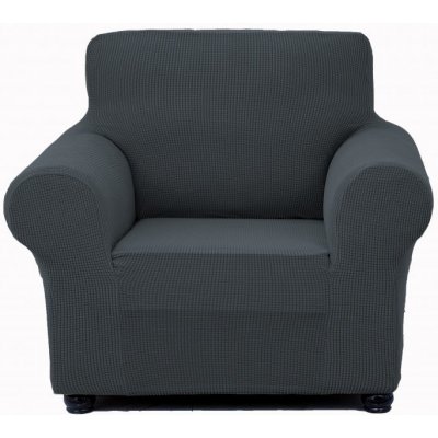 Univerzální napínací potah na křeslo -Tmavě šedý Fleece – Zboží Mobilmania