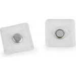 Skryté magnetické zapínání k našití Ø8 mm, malé, 2 transparent čtverec – Hledejceny.cz