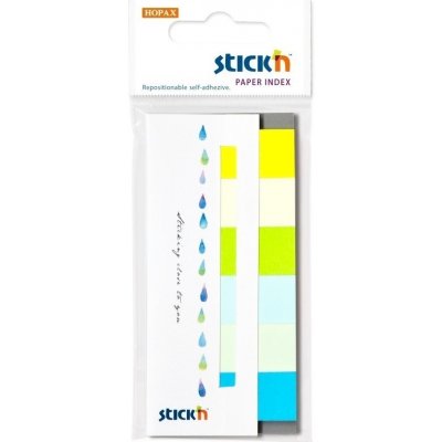 Záložka samolepicí Stick'n Hopax, 45x15 mm, papírová, letní barvy, 6x30 ks – Hledejceny.cz