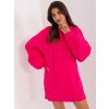 Dámské šaty Italy Moda pletené šaty -at-sw-2367-2.64p-fuchsia Tmavě růžové