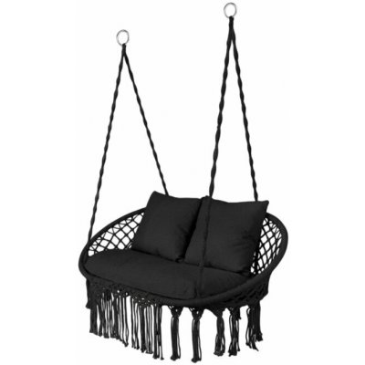 Gardlov 27377 Dvojité závěsné houpací křeslo, černé – Zboží Dáma