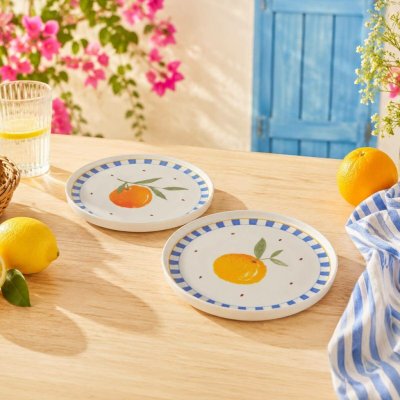 Boltze Talíř dezertní Citrusové léto 2 ks – Sleviste.cz