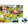 Dřevěná hračka Janod hmatové puzzle Zvířátka na farmě