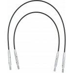KnitPro černé lanka 13cm a 17cm se stříbrným koncem – Zboží Mobilmania