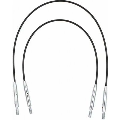 KnitPro černé lanka 13cm a 17cm se stříbrným koncem – Zboží Mobilmania