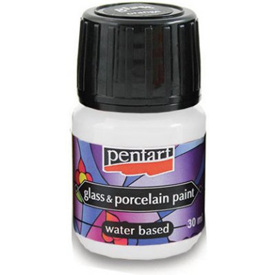 Barva na sklo a porcelán PENTART 30 ml white – Sleviste.cz