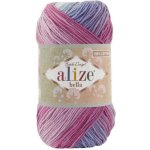 Alize Příze Bella batik 100 - 3686 růžovo-fialový melír – Zboží Dáma