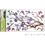 Room Deco A10089 Samolepící dekorace Větev s květy rozměry 69x32 cm – Zbozi.Blesk.cz