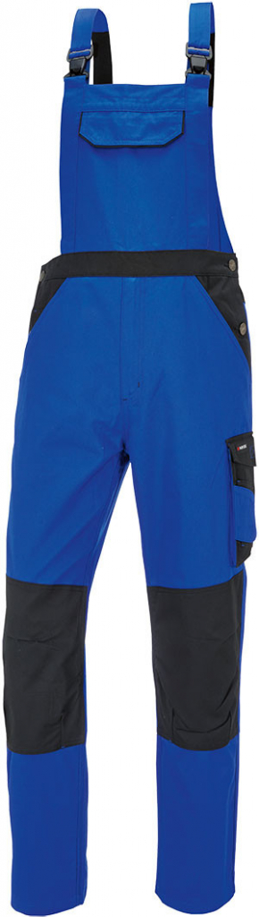 PARKSIDE Pánské zateplené pracovní kalhoty s laclem modrá/černá
