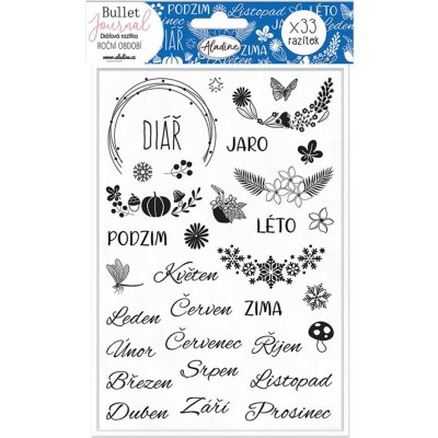 Aladine Diářová razítka Stampo Bullet Journal Roční období – Hledejceny.cz