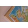 Nástěnné mapy Georelief Evropa - plastická mapa 80 x 60 cm Varianta: mapa v dřevěném rámu, Provedení: Pinos přírodní