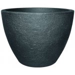 Geli Stone Květináč 60 cm 45 cm polyetylen antracit 16106038 – Zboží Dáma