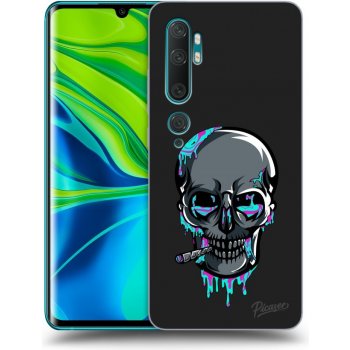 Pouzdro Picasee silikonové Xiaomi Mi Note 10 Pro - EARTH - Lebka 3.0 černé