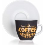 Banquet Šálek s podšálkem COFFEE & CUPCAKES 90 ml – Zboží Dáma