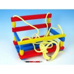 Wiky houpačka dřevěná barevná 38 x 30 cm – Zboží Dáma