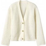 esmara Dámský pletený kardigan z buklé s podílem vlny bílá – Zboží Mobilmania