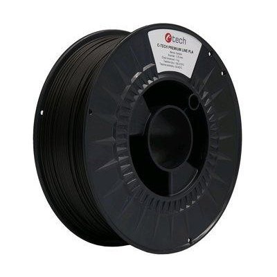 C-Tech Premium Line PLA, carbon, 1,75mm, 1kg, 3DF-P-PLA1.75-CRB