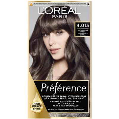 L'Oréal Permanentní barva na vlasy Préférence 4.013 Rafinovaná hnědá – Hledejceny.cz