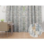 Biante Dekorační závěs Porto PRT-010 Modro-šedo-hnědý melír - šířka 270 cm 270x260 cm – Zboží Mobilmania