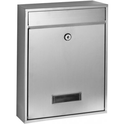 Poštovní schránka BK.240.N, 260 × 350 × 80 mm, nerezová ocel BK.240.N – HobbyKompas.cz