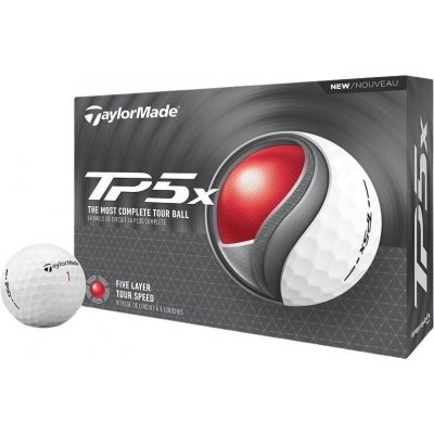 TaylorMade TP5x Standard bílé 12 ks – Sleviste.cz