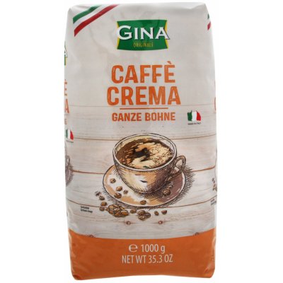 Gina káva Café Crema zrnková 1 kg – Hledejceny.cz