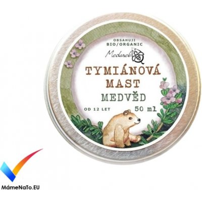 Medarek Včelařství Horákovi Medarek Tymiánová mast Medvěd 15 ml – Zboží Dáma Medarek Včelařství Horákovi Medarek Tymiánová mast Medvěd 15 ml – Zboží Dáma