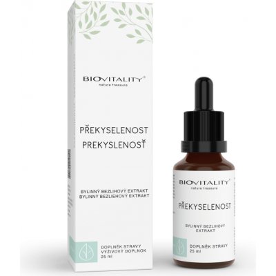 Biovitality Překyselenost bezlihový extrakt 25 ml – Hledejceny.cz