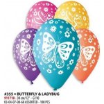 Gemar Balloons Latexový balonek s potiskem Motýli 1 – Zboží Mobilmania