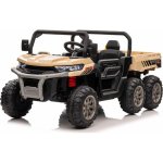 Farmer Truck 4x6 24V se sklápěčkou elektrické autíčko béžová – Zboží Mobilmania