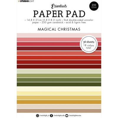 Studio Light Blok barevných papírů Studio Light "Magical Christmas" A5 36 l. Kouzelné Vánoce