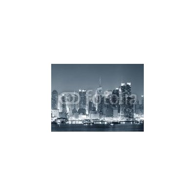 WEBLUX 42447200 Fototapeta vliesová New York City Manhattan black and white New York City Manhattan černé a bílé rozměry 100 x 73 cm