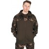 Rybářské tričko, svetr, mikina Fox LW Split Zip Hoody mikina bunda khaki/camo