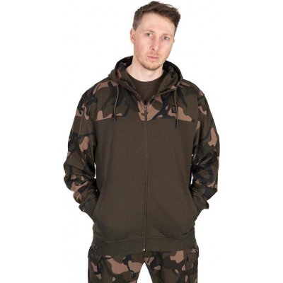 Fox LW Split Zip Hoody mikina bunda khaki/camo – Zboží Dáma