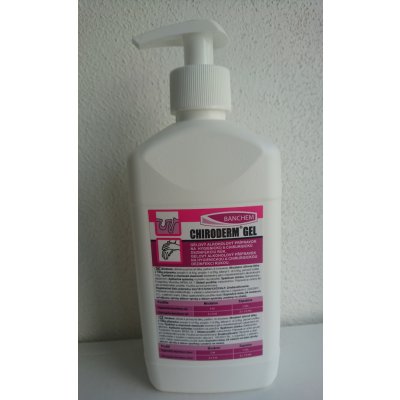 Chiroderm bezoplachový dezinfekční gel na ruce 500 ml