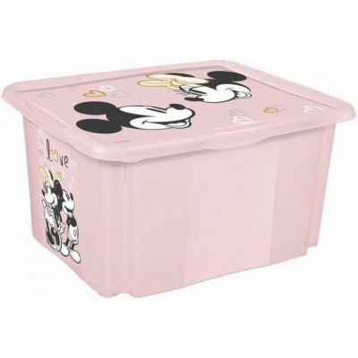 Keeeper Box Minnie Mouse love 24 l růžový pudrový – Zboží Mobilmania