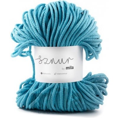 Bavlněná šňůra MILA 5mm - Tyrkysová jasná/P66 – Zboží Dáma
