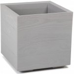 Lamela Květináč Karo Eco Wood Deska 400 x 400mm šedý – Hledejceny.cz