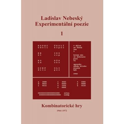 Experimentální poezie 1 - Ladislav Nebeský