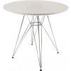 Jídelní stůl Aga Jídelní kulatý stůl 80 cm bílý