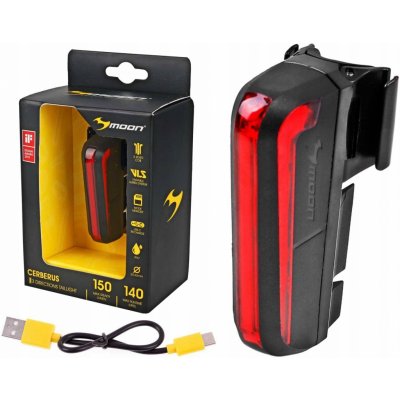Moon Cerberus 150LM USB zadní černé – Zboží Dáma