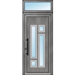 OknaDvereNaMiru.cz Vchodové dveře INOX 1417 + Nadsvětlík bílá 110 x 220 cm – Hledejceny.cz