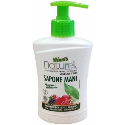 Winni´s Naturel Sapone Mani hypoalergenní tekuté mýdlo granátové jablko, borůvky a aloe vera 250 ml