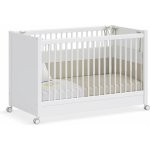 Čilek Postýlka na kolečkách 60x120 cm bílá – Zboží Mobilmania