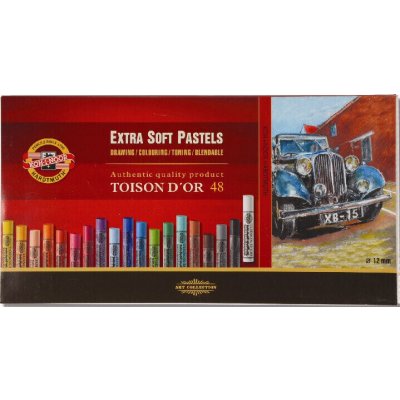 KOH-I-NOOR set of artist's rxtra soft pastels sada suchých pastelů 48 ks – Zboží Dáma