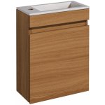 Naturel Koupelnová skříňka s umyvadlem Verona 40x53,2x22 cm světlé dřevo VERONA40SD – Zboží Dáma