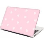 Sablio Samolepka na notebook Růžová srdíčka - 29x20 cm – Zbozi.Blesk.cz