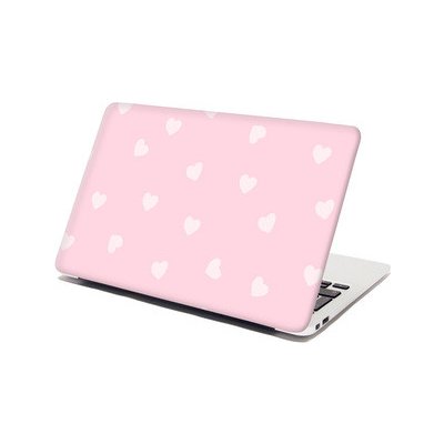 Sablio Samolepka na notebook Růžová srdíčka - 29x20 cm – Zbozi.Blesk.cz